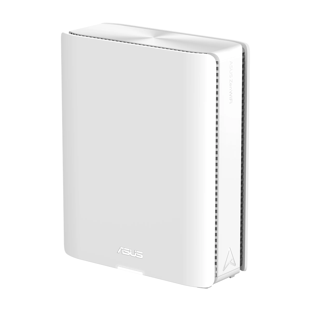 A large main feature product image of ASUS ZenWiFi BQ16 Quad Band WiFi 7 (802.11be) Mesh Router - Twin Pack