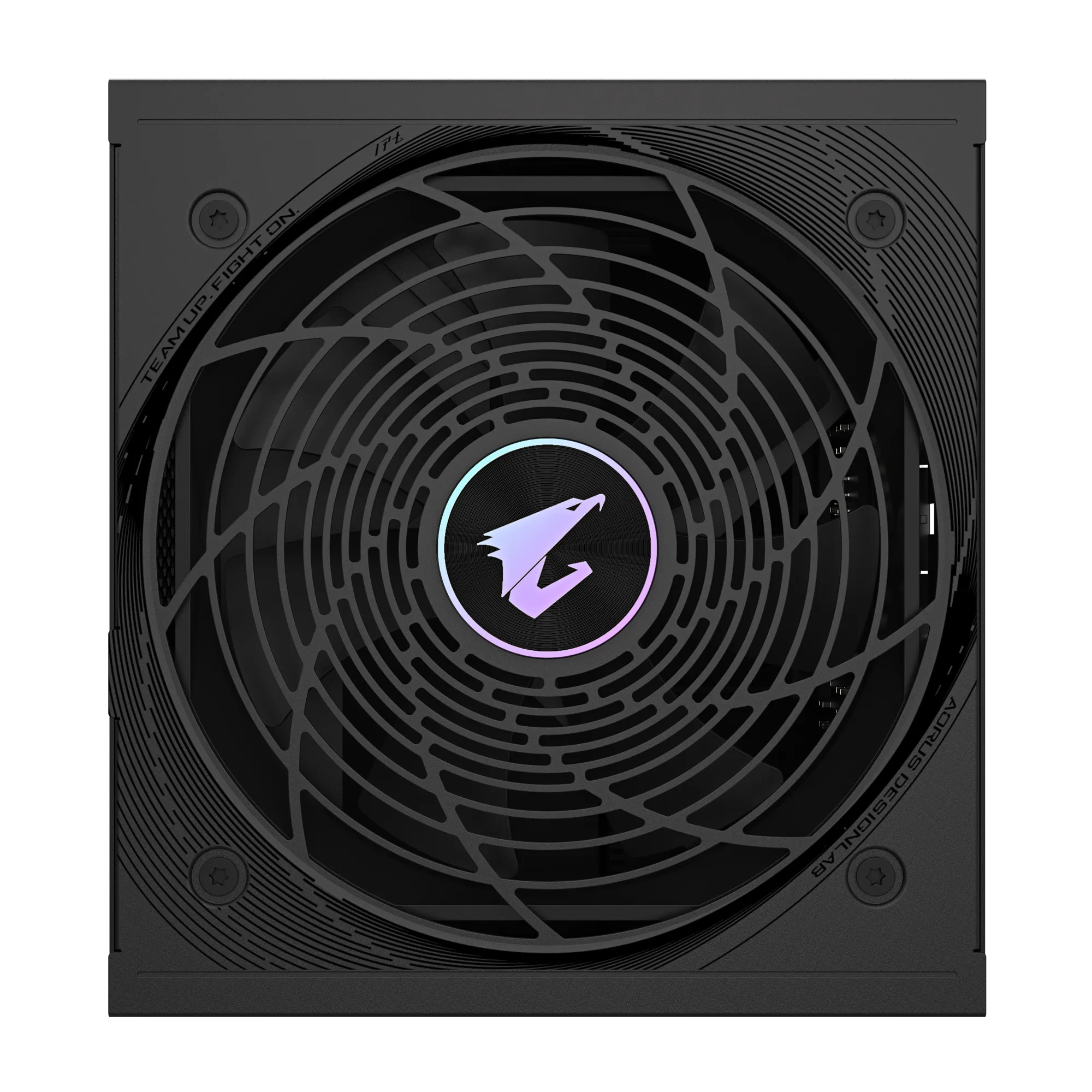 A large main feature product image of Gigabyte AORUS ELITE 850W Platinum PCIe 5.0 ATX Modular PSU