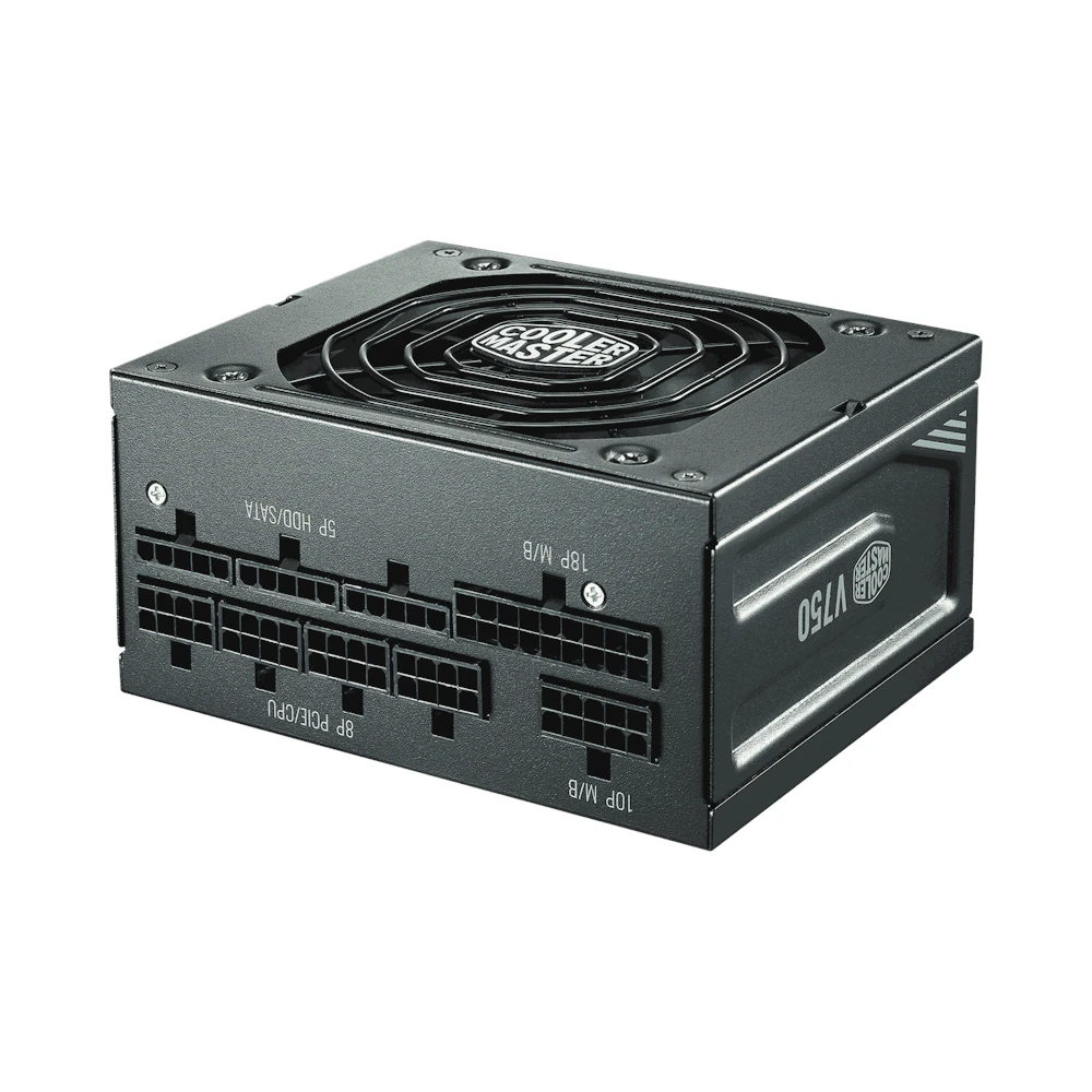 A large main feature product image of Cooler Master V SFX Gold 750W PCIe 5.1 ATX 3.1 Modular PSU
