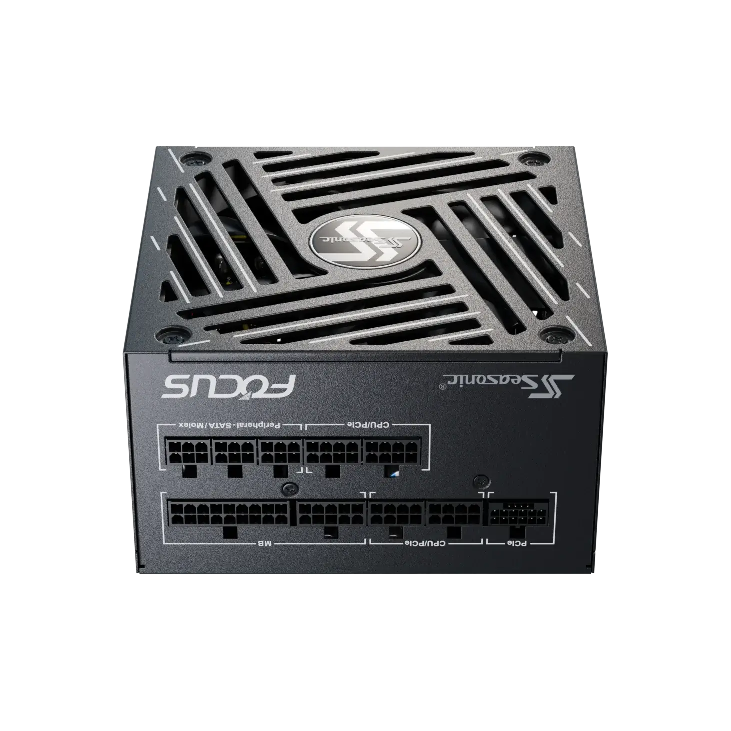 A large main feature product image of Seasonic FOCUS V4 GX 750W Gold PCIe 5.1 ATX 3.1 Modular PSU