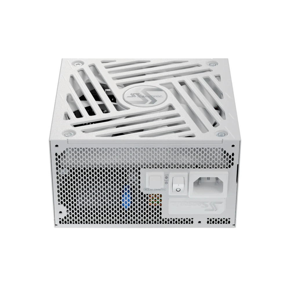 A large main feature product image of Seasonic FOCUS V4 GX 850W Gold PCIe 5.1 ATX 3.1 Modular PSU (White)