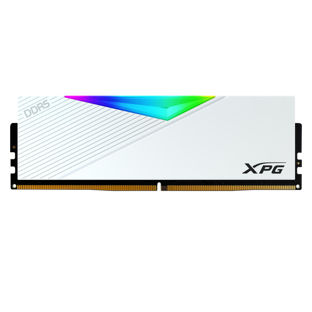 A large main feature product image of ADATA XPG Lancer RGB 32GB Kit (2x16GB) DDR5-6000 C30 (White)
