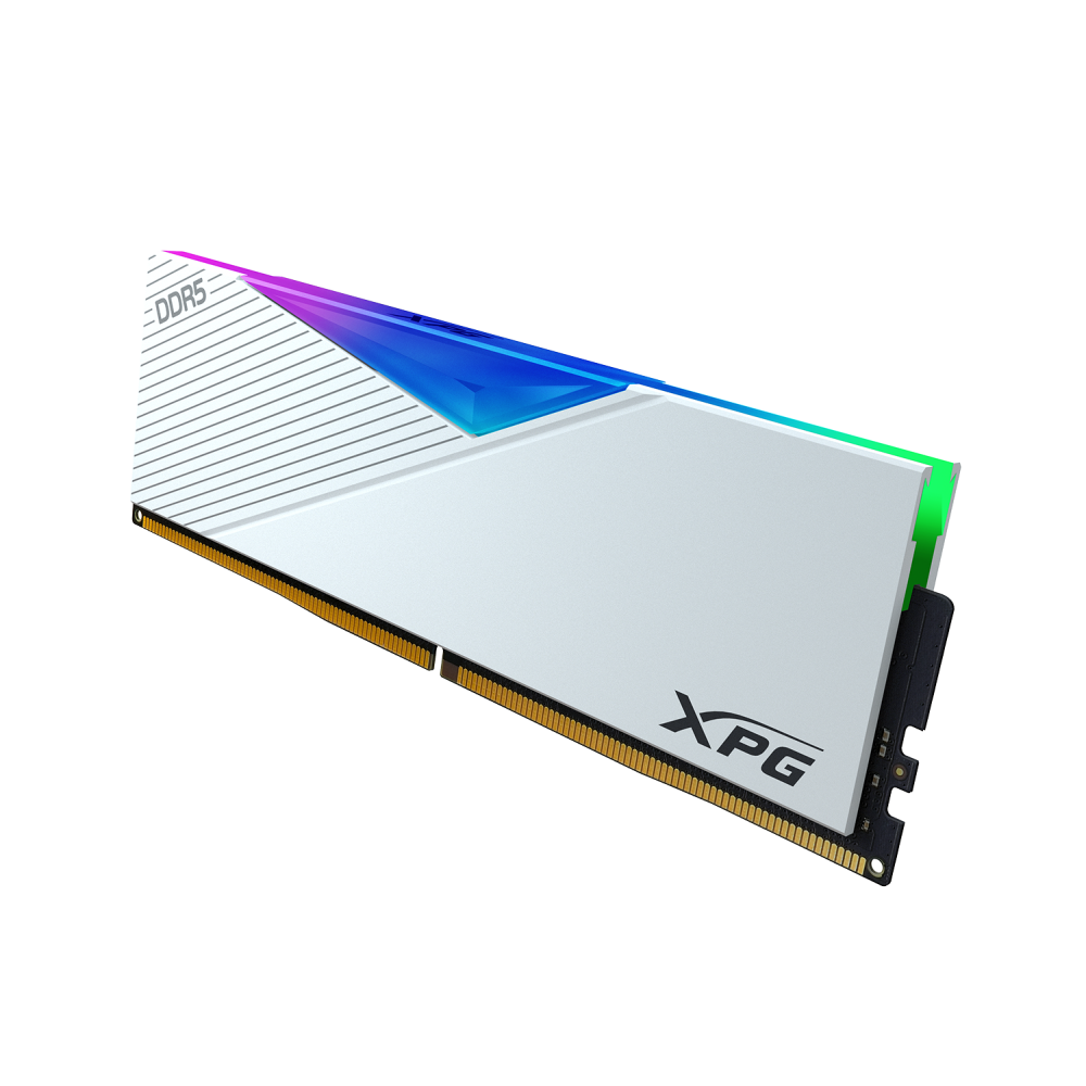 A large main feature product image of ADATA XPG Lancer RGB 32GB Kit (2x16GB) DDR5-6000 C30 (White)