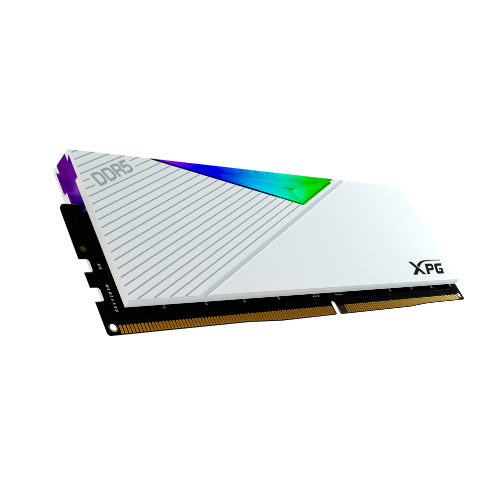 A large main feature product image of ADATA XPG Lancer RGB 32GB Kit (2x16GB) DDR5-6000 C30 (White)