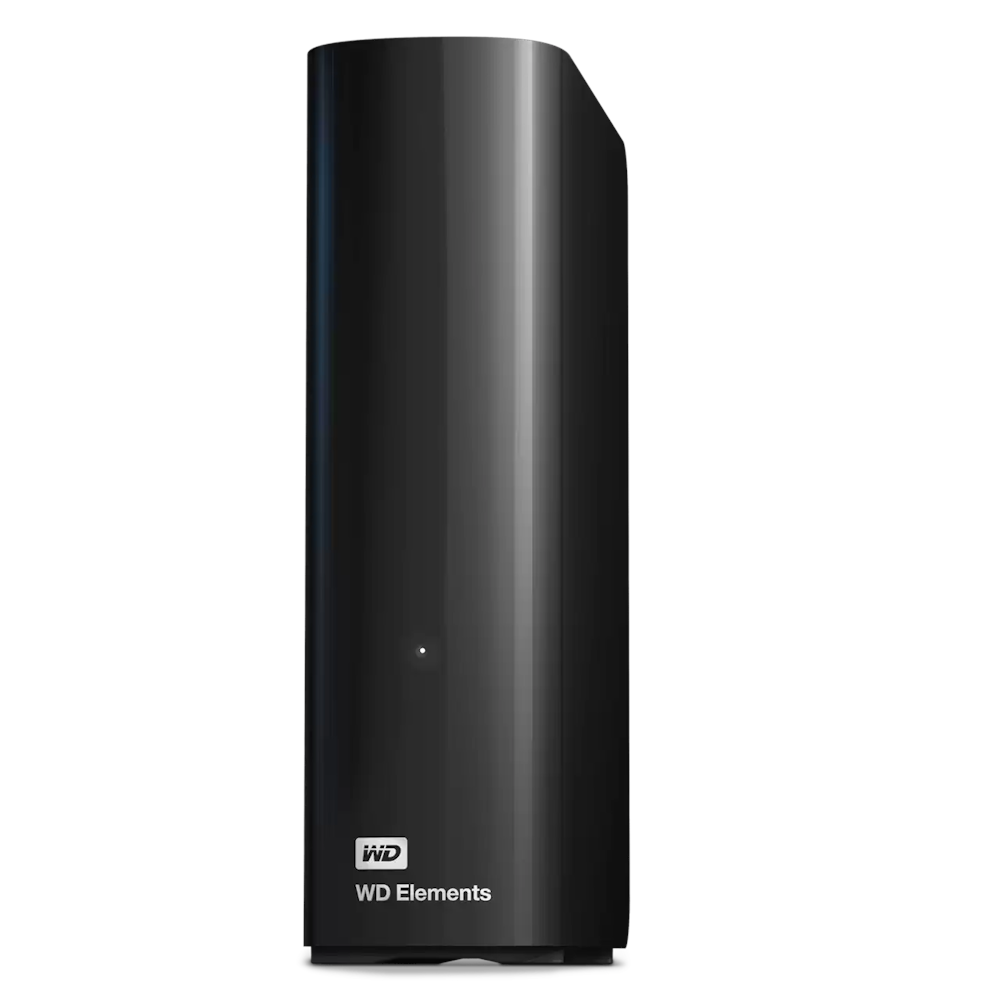 A large main feature product image of WD Elements Desktop USB 3.0 External HDD - 6TB