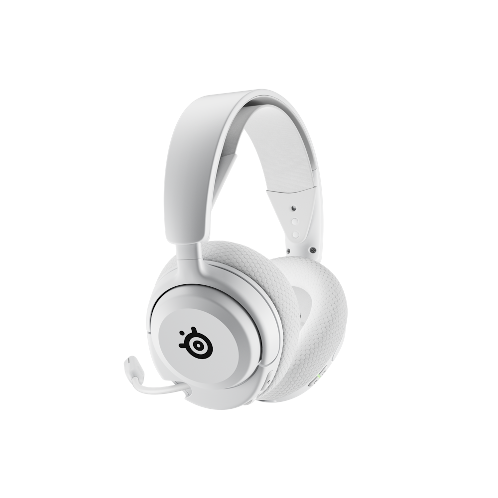 A large main feature product image of SteelSeries Arctis Nova 5 Wireless - Gaming Headset - White