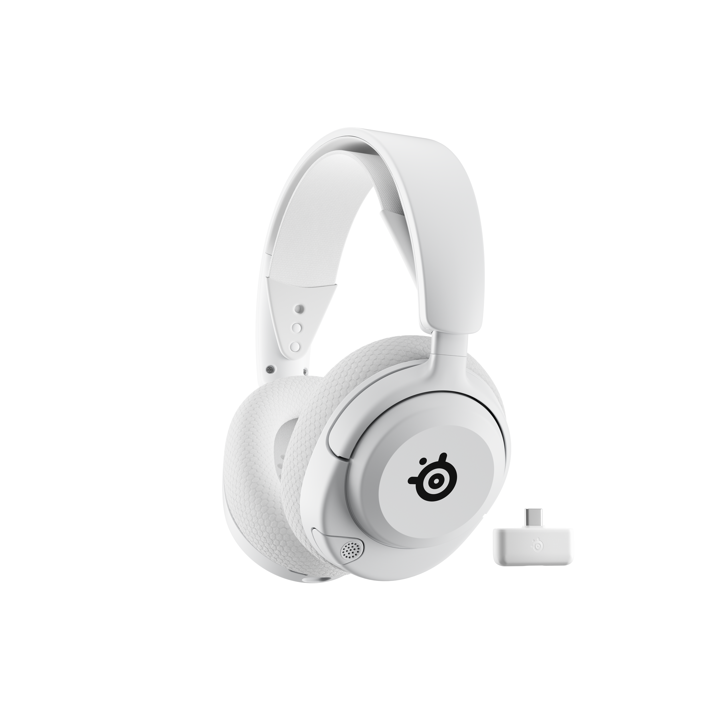 A large main feature product image of SteelSeries Arctis Nova 5 Wireless - Gaming Headset - White