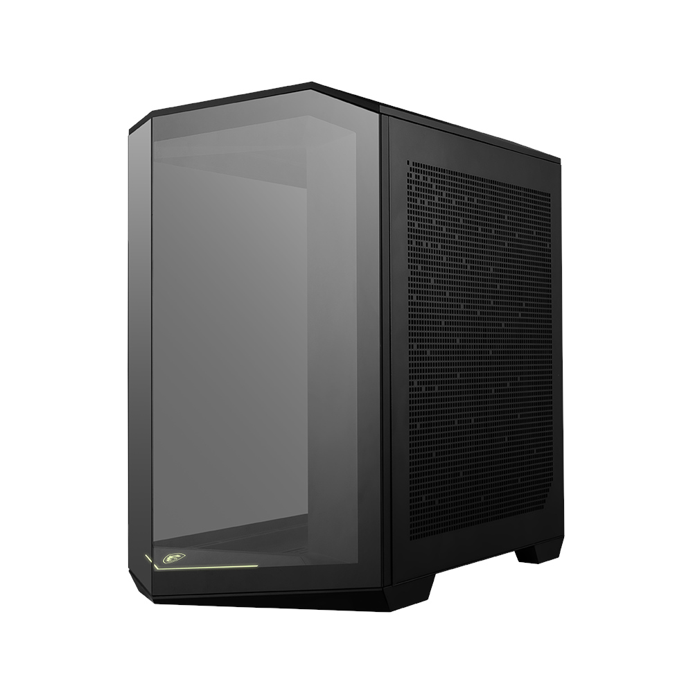 A large main feature product image of MSI MAG PANO 100R PZ ATX Mid Tower Case - Black