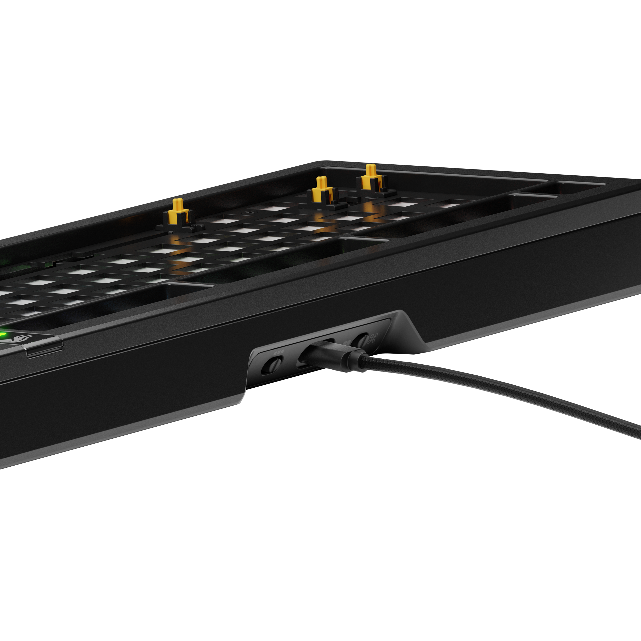 A large main feature product image of Glorious GMMK 3 Pro 75% Mechanical Keyboard - Black (Barebones)