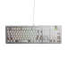 A product image of Glorious GMMK 3 Pro Mechanical Keyboard - Silver (Barebones)