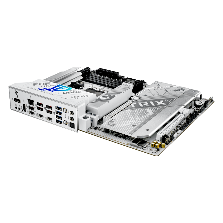 A large main feature product image of ASUS ROG Strix X870-A Gaming WiFi AM5 ATX Desktop Motherboard