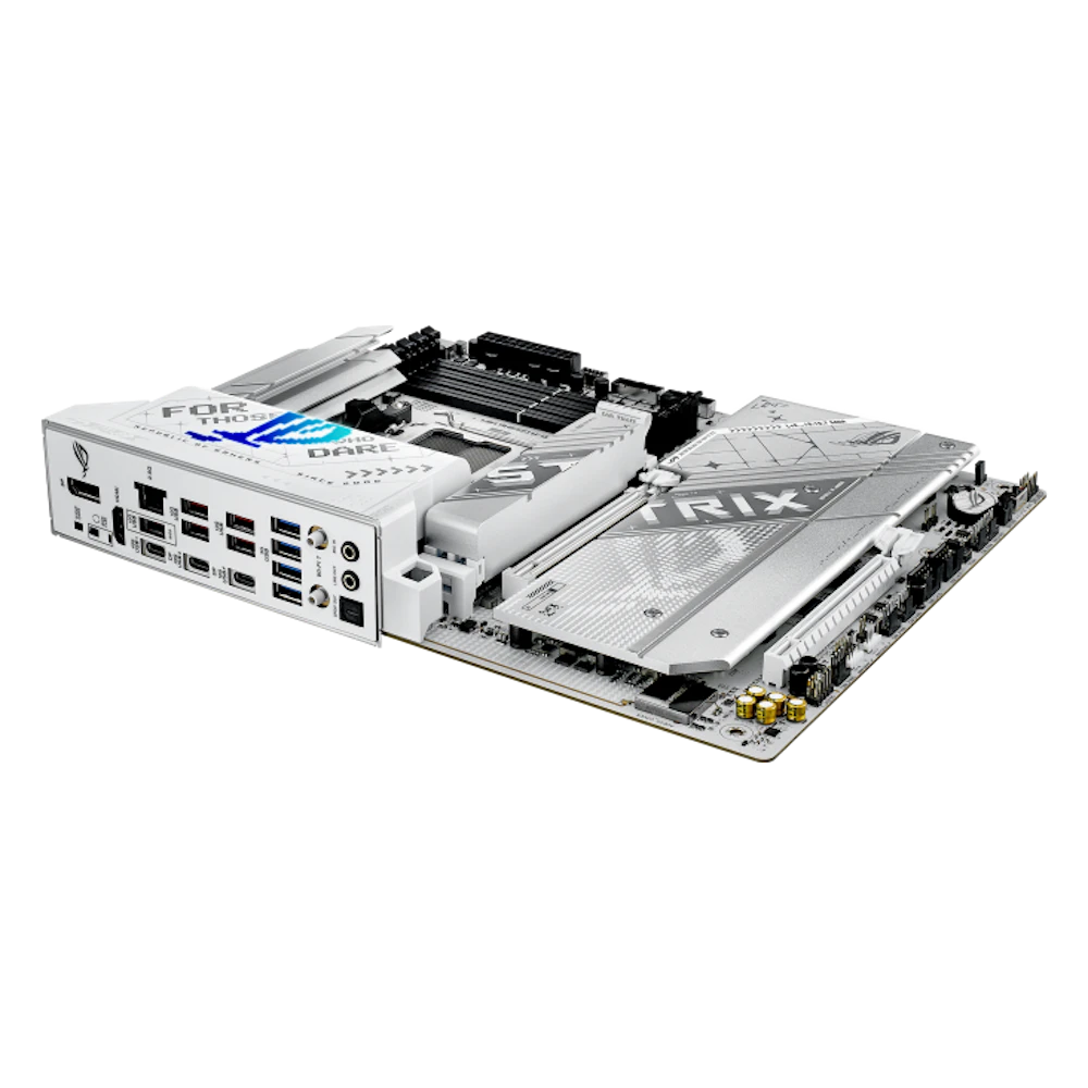 A large main feature product image of ASUS ROG Strix X870-A Gaming WiFi AM5 ATX Desktop Motherboard