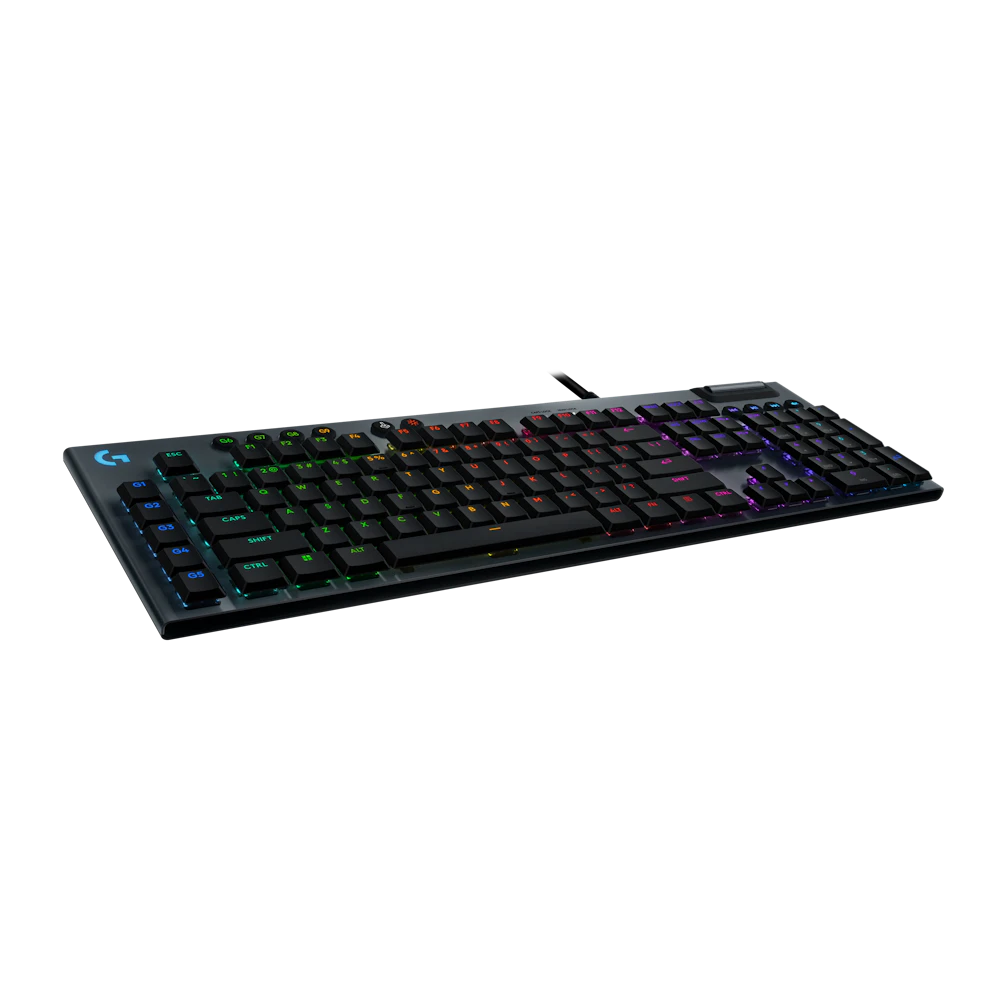 A large main feature product image of Logitech G915 X RGB Wired Low-Profile Gaming Keyboard