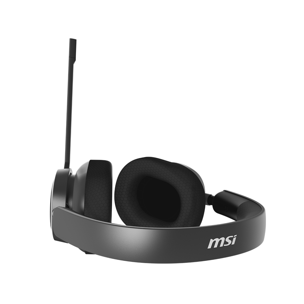 A large main feature product image of MSI Maestro 300 Wired Gaming Headset