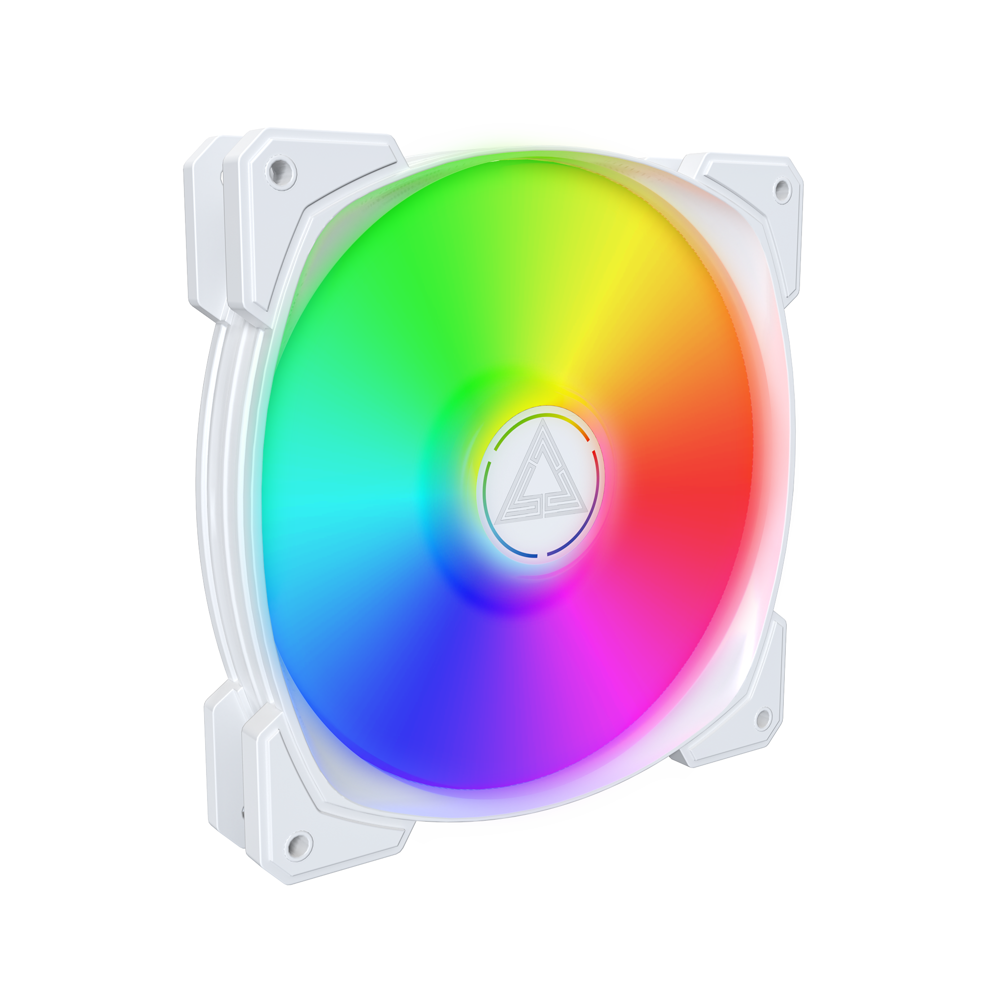 A large main feature product image of Montech HP140 ARGB 140mm PWM Fan (White)