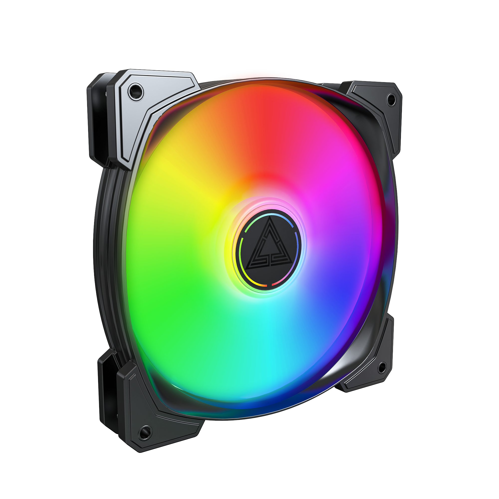 A large main feature product image of Montech HP140 ARGB 140mm PWM Fan (Black)