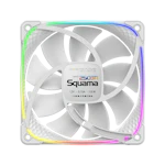 A small tile product image of Geometric Future Squama 2503 Reverse - 120mm ARGB PWM Fan (White)
