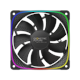 A small tile product image of Geometric Future Squama 2503R - 120mm ARGB Reverse Blade PWM Fan (Black)