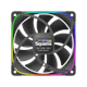A small tile product image of Geometric Future Squama 2503R - 120mm ARGB Reverse Blade PWM Fan (Black)