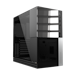 A product image of Geometric Future Model 4 - Compact 35L Mid Tower eATX Case (Black/Silver)