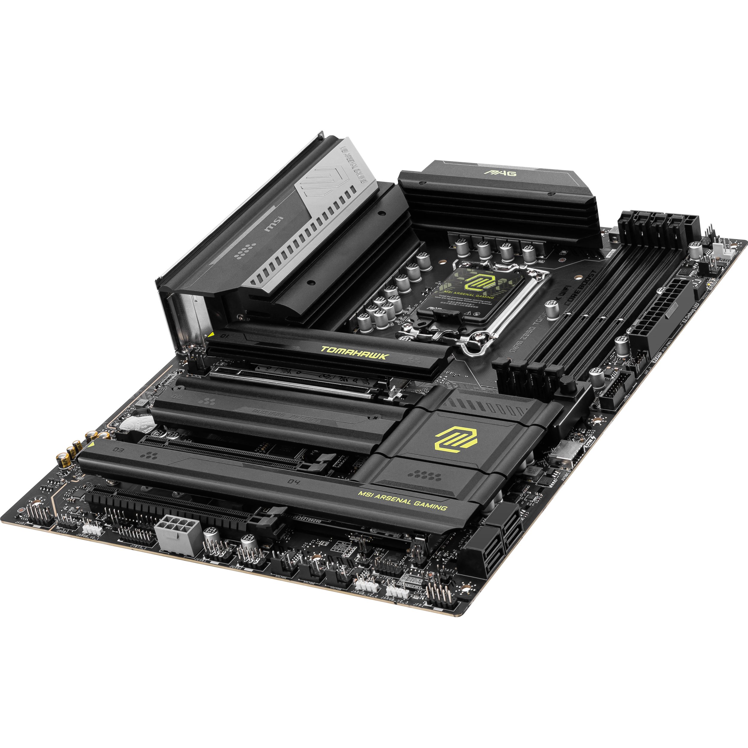 A large main feature product image of MSI MAG Z890 Tomahawk WiFi LGA1851 ATX Desktop Motherboard