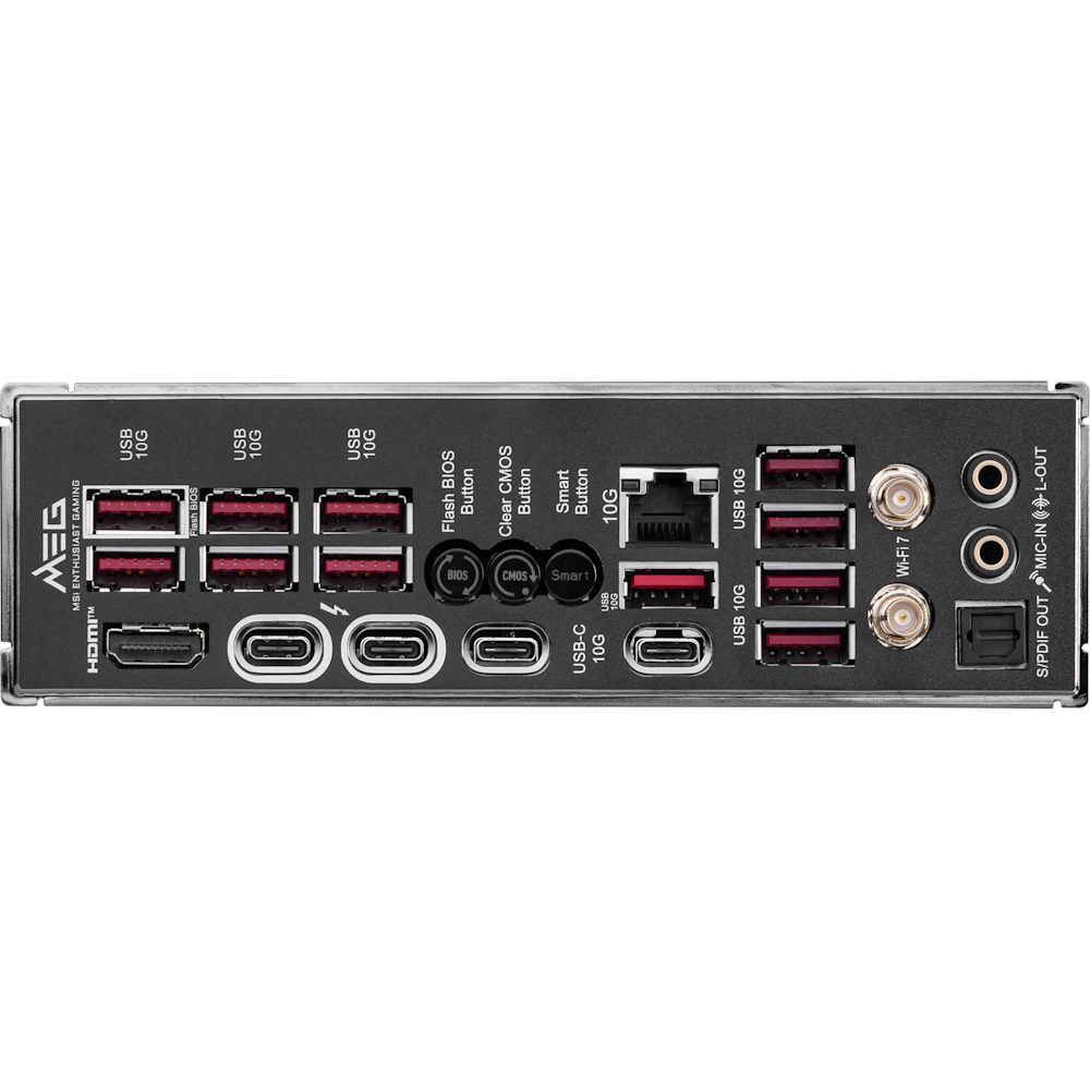 A large main feature product image of MSI MEG Z890 Ace LGA1851 ATX Desktop Motherboard