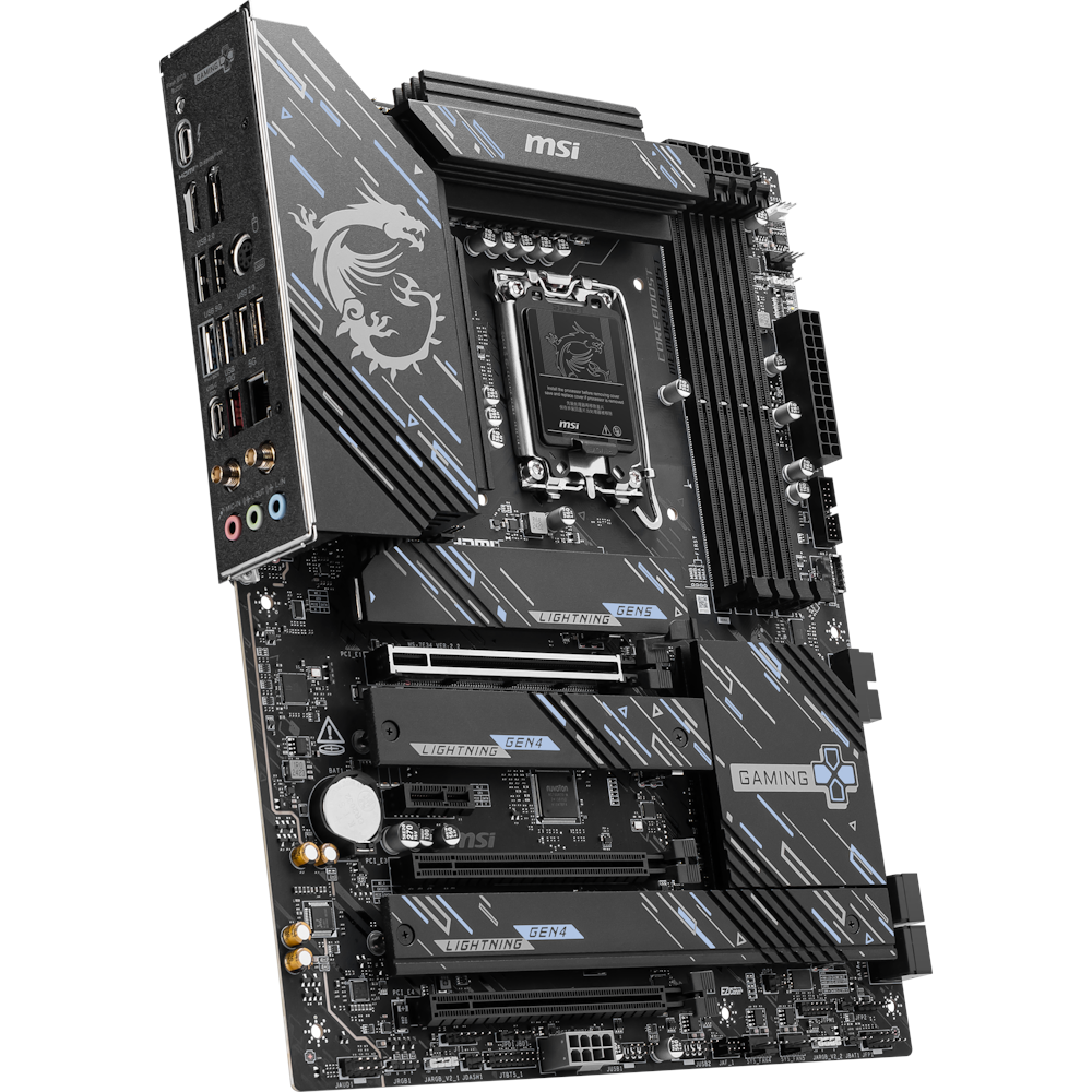 A large main feature product image of MSI Z890 Gaming Plus WiFi LGA1851 ATX Desktop Motherboard