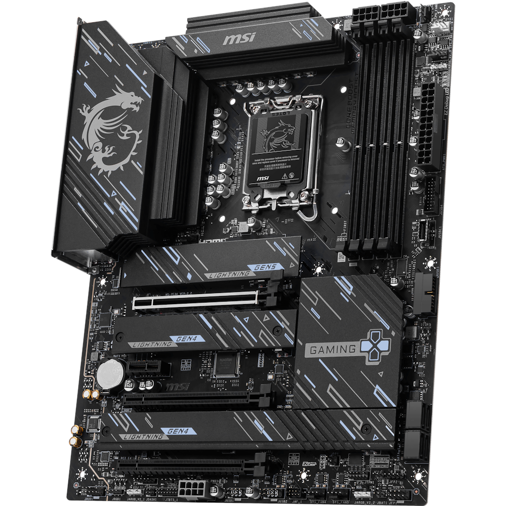 A large main feature product image of MSI Z890 Gaming Plus WiFi LGA1851 ATX Desktop Motherboard