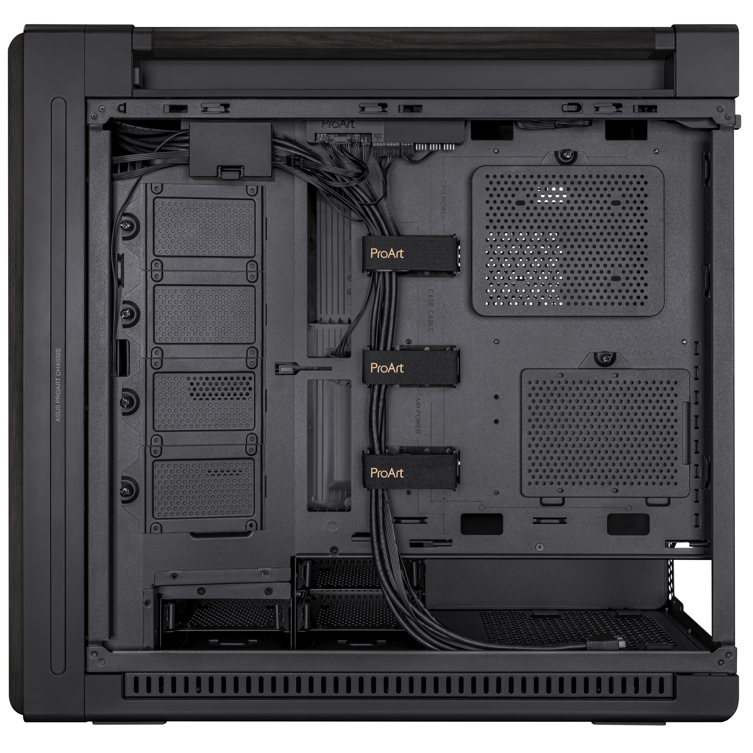 A large main feature product image of ASUS ProArt PA602 Mid Tower Case - Wood