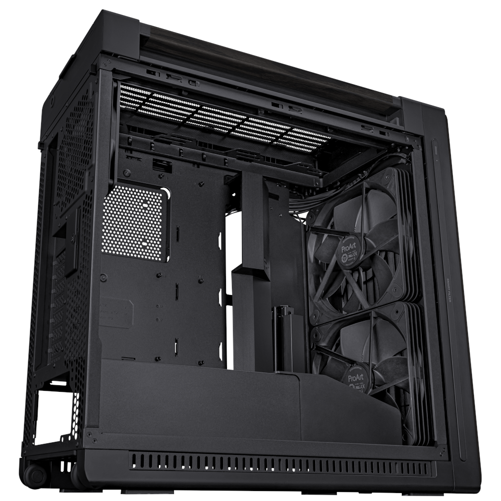 A large main feature product image of ASUS ProArt PA602 Mid Tower Case - Wood TG