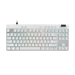 A product image of Logitech Pro X TKL Rapid - Analog Wired Gaming Keyboard (White)