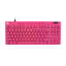 A product image of Logitech Pro X TKL Rapid - Analog Wired Gaming Keyboard (Magenta)