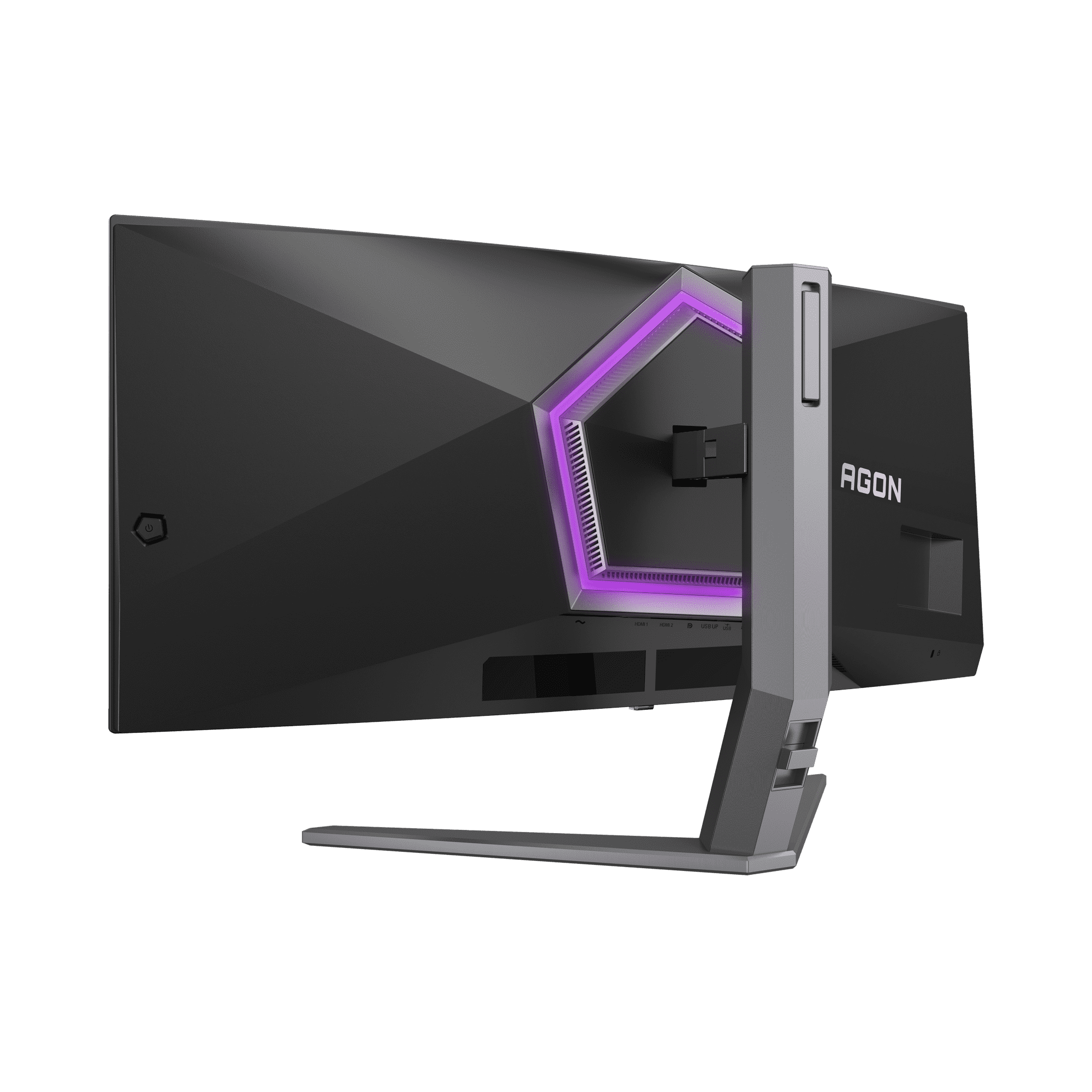 A large main feature product image of AOC Gaming AG346UCD - 34" Curved 1440p Ultrawide 175Hz 0.03ms OLED Monitor