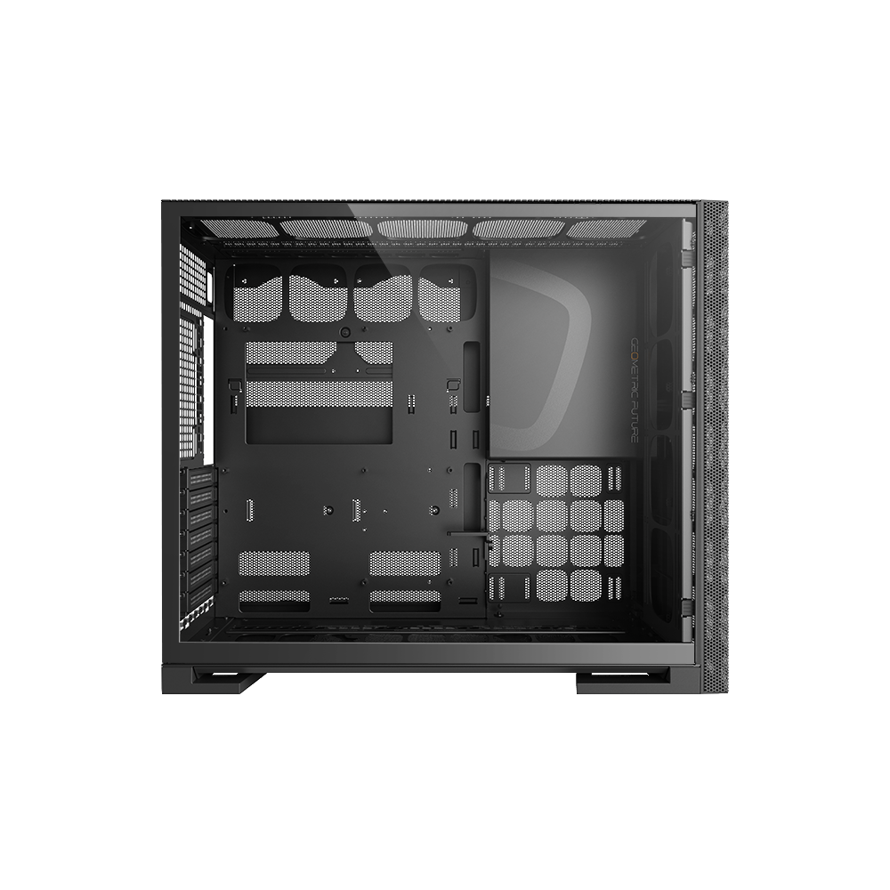 A large main feature product image of Geometric Future Model 5 Vent - Mid Tower Mesh Case (Black)