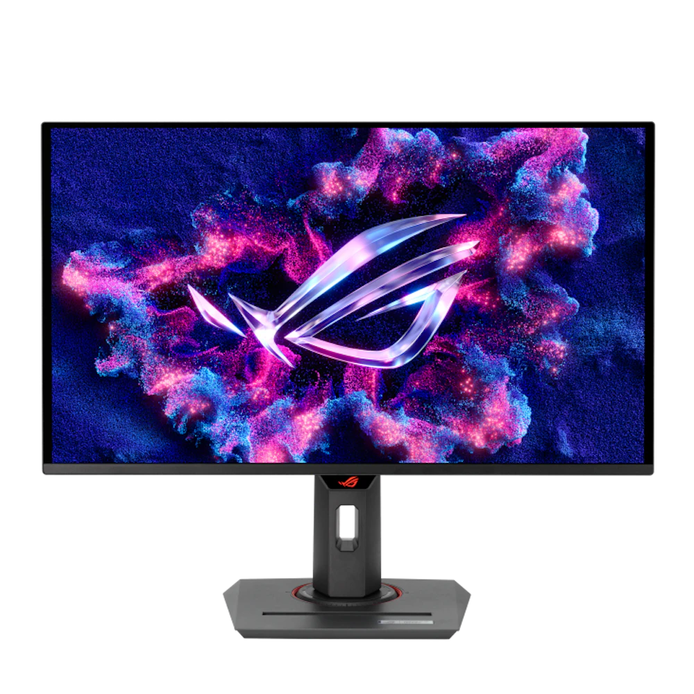 A large main feature product image of ASUS ROG Strix OLED XG27ACDNG - 27" 1440p 360Hz 0.03ms Gaming Monitor