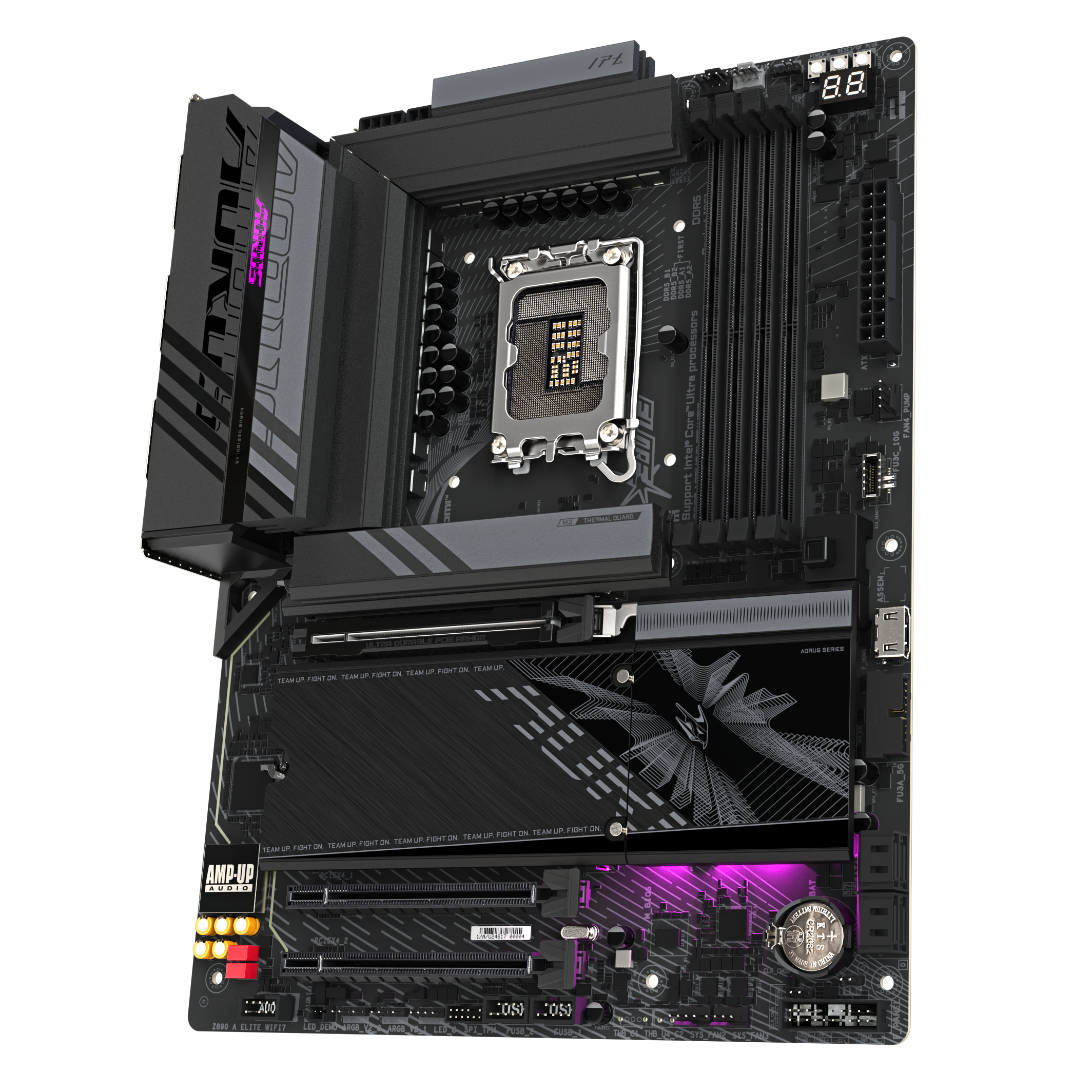 A large main feature product image of Gigabyte Z890 AORUS ELITE WIFI7 LGA1851 ATX Desktop Motherboard