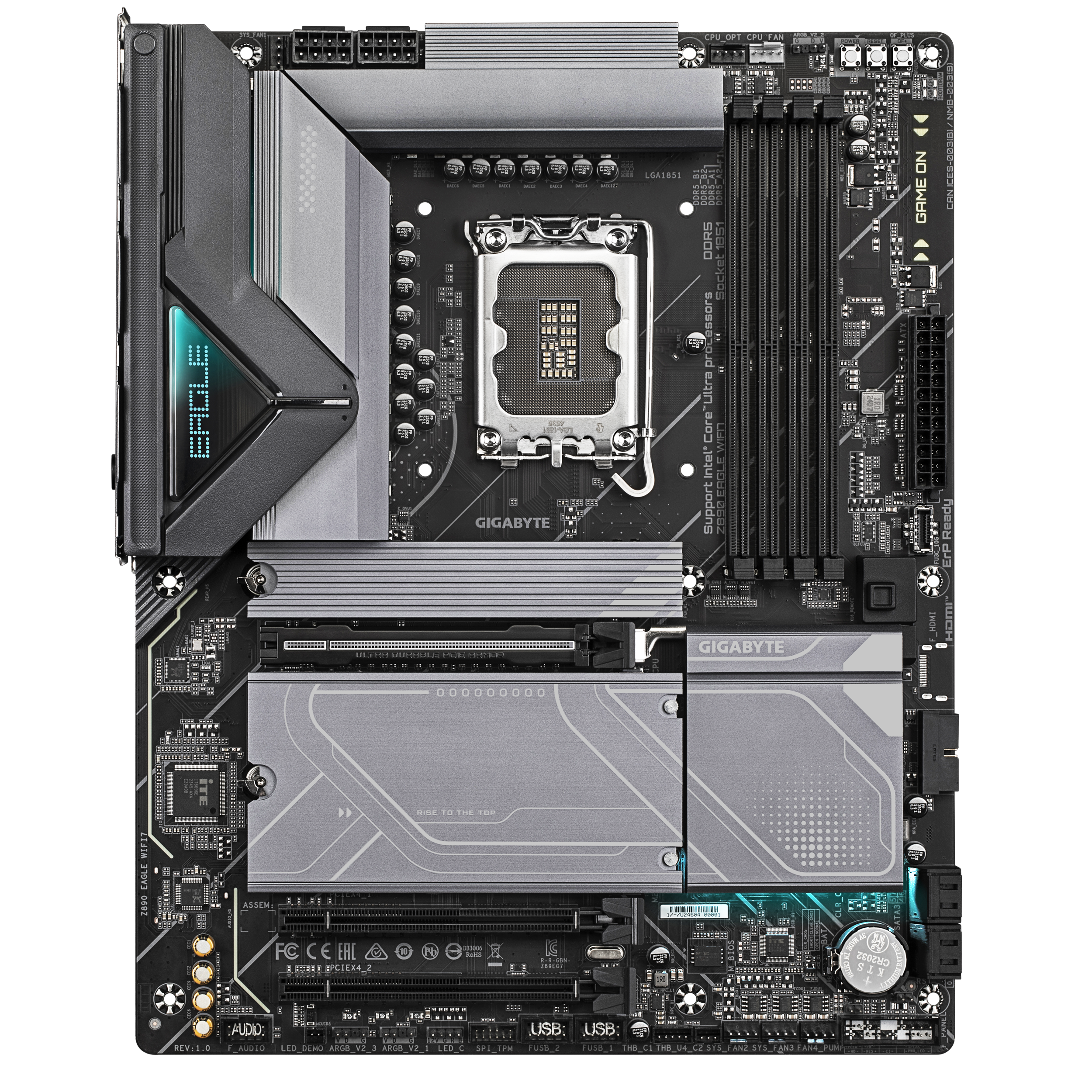 A large main feature product image of Gigabyte Z890 Eagle WiFi7 LGA1851 ATX Desktop Motherboard