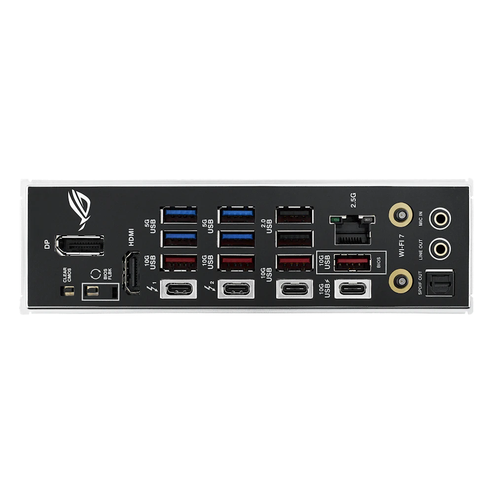 A large main feature product image of ASUS ROG Strix Z890-F Gaming WiFi LGA1851 ATX Desktop Motherboard