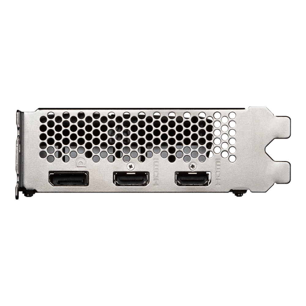 A large main feature product image of MSI GeForce RTX 3050 6GB GDDR6 VENTUS 2X E OC
