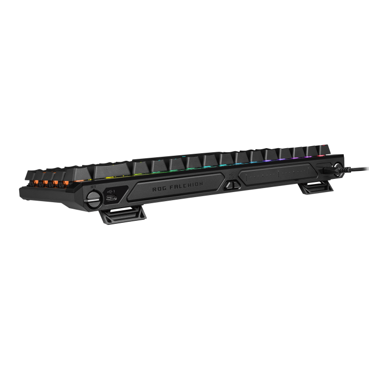 A large main feature product image of ASUS ROG Falchion Ace HFX 65% Analogue Gaming Keyboard - ROG HFX Switch