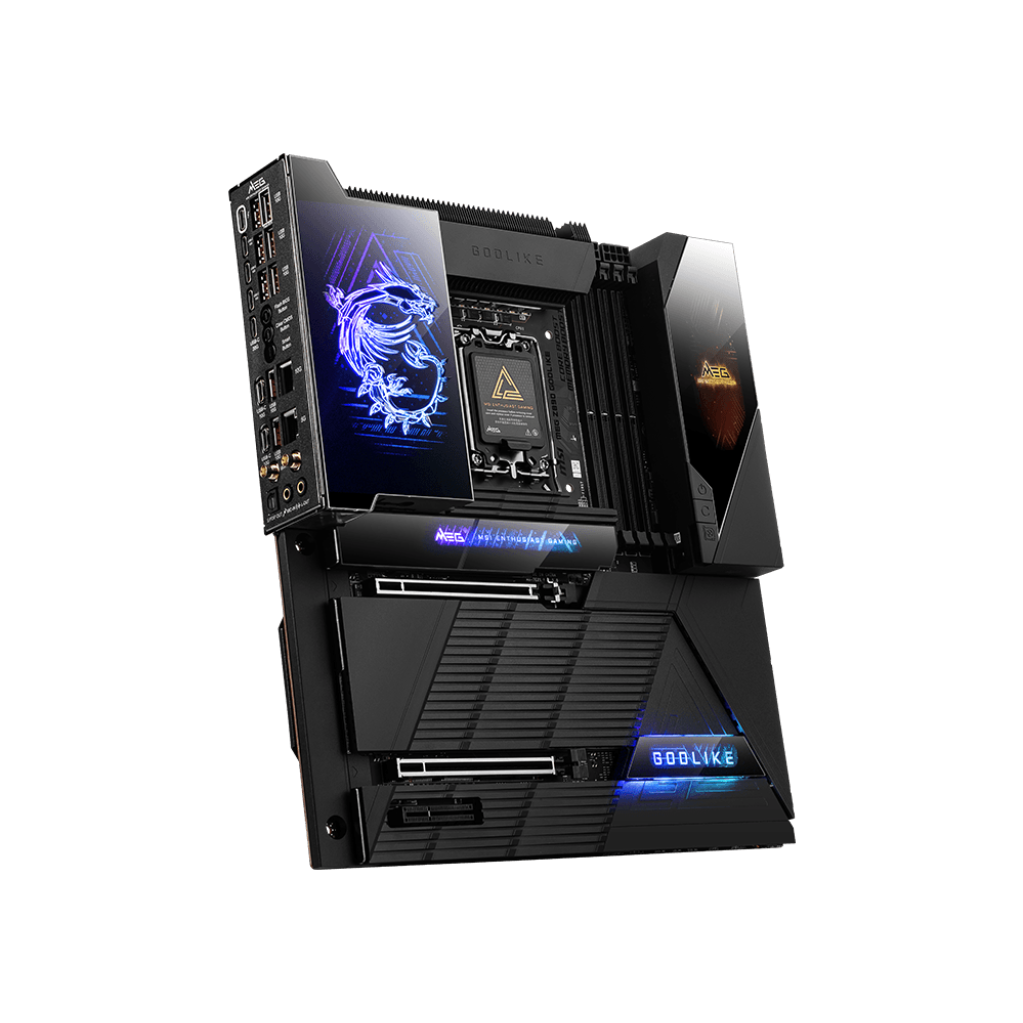 A large main feature product image of MSI MEG Z890 Godlike LGA1851 E-ATX Desktop Motherboard