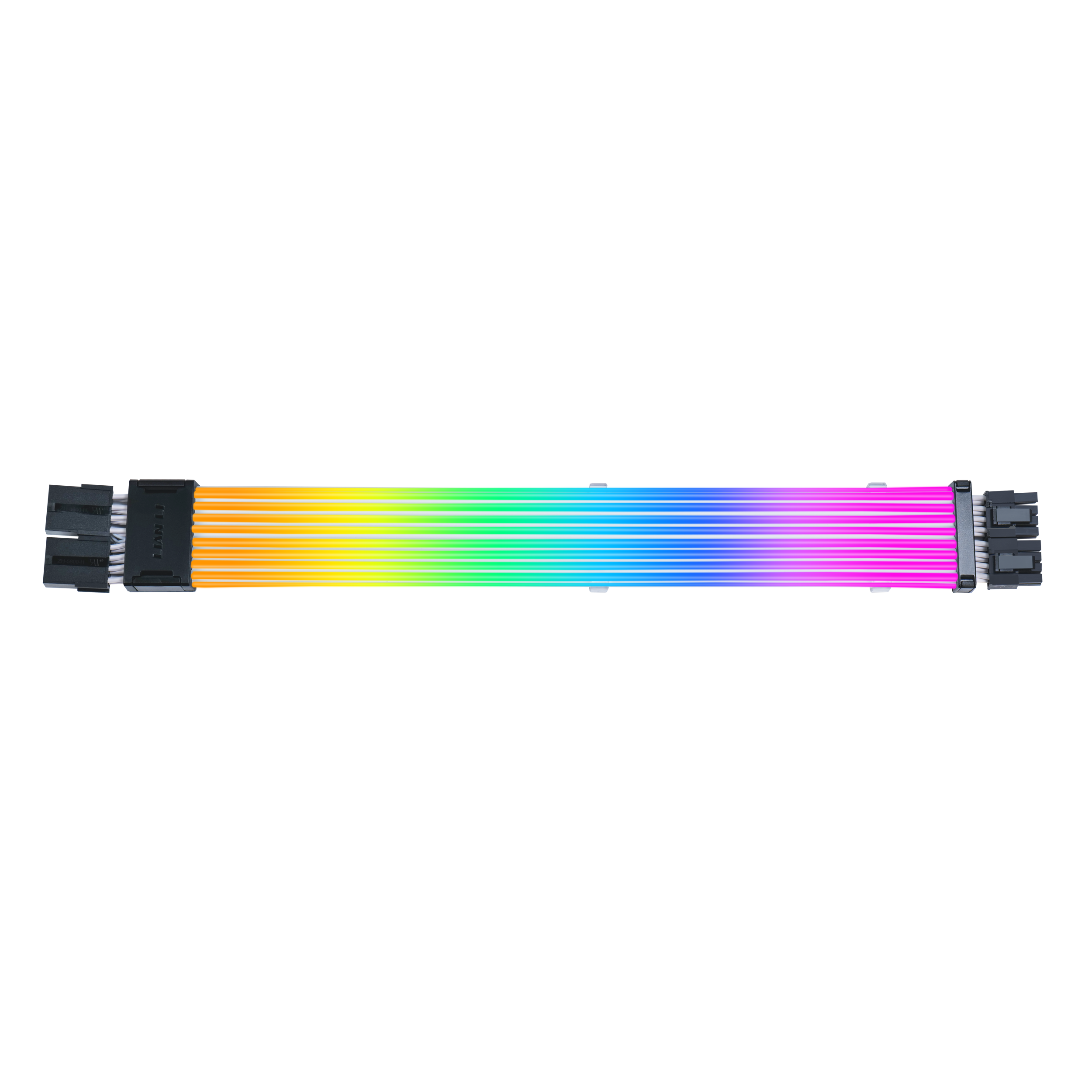 A large main feature product image of Lian Li Strimer Wireless GPU 2x8-Pin PCIe ARGB LED Extension Cable