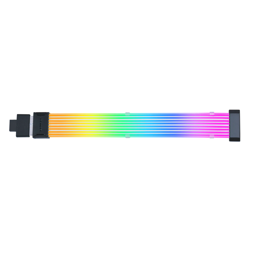 A large main feature product image of Lian Li Strimer Wireless 12V-2x6 ARGB LED Extension Cable