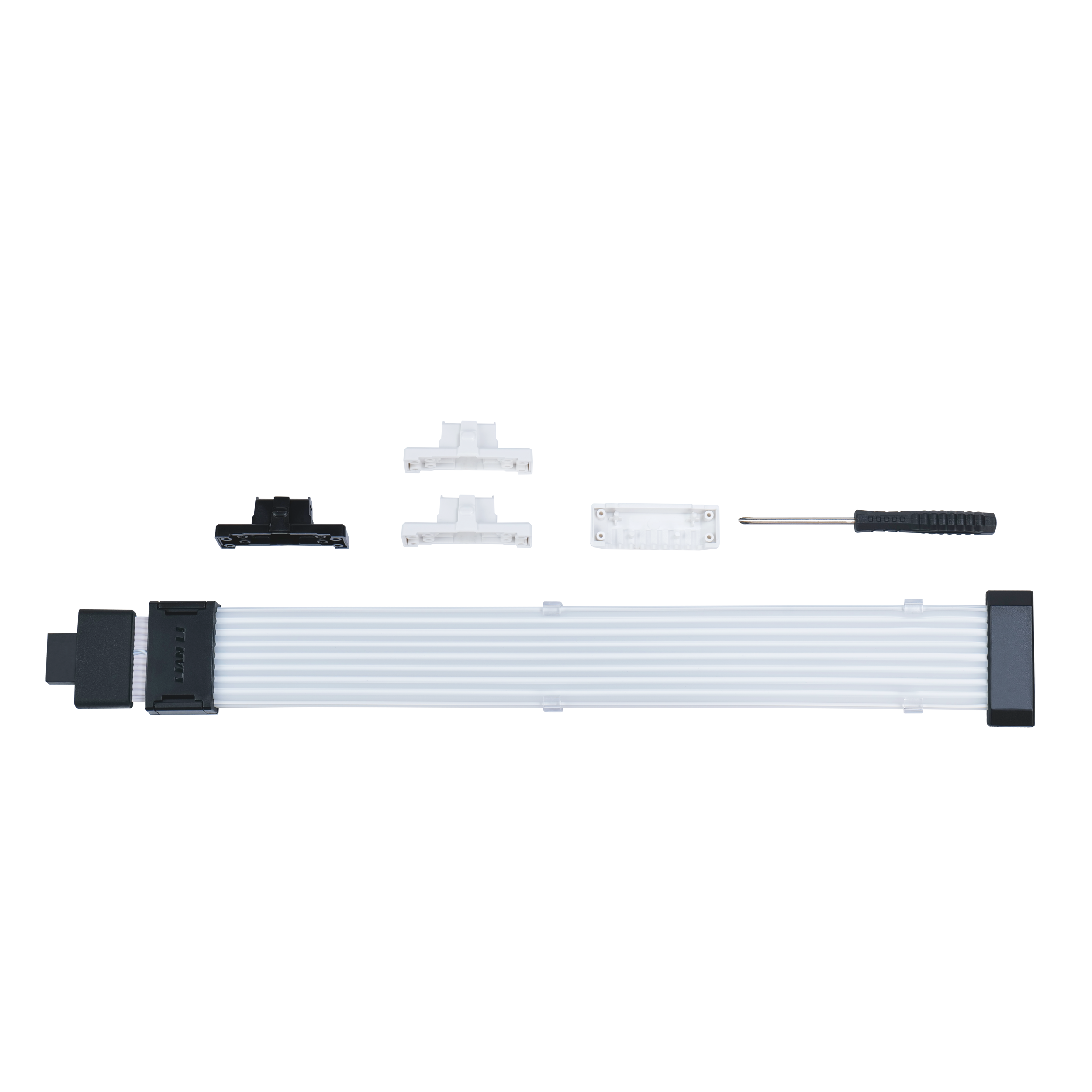 A large main feature product image of Lian Li Strimer Wireless 12V-2x6 ARGB LED Extension Cable