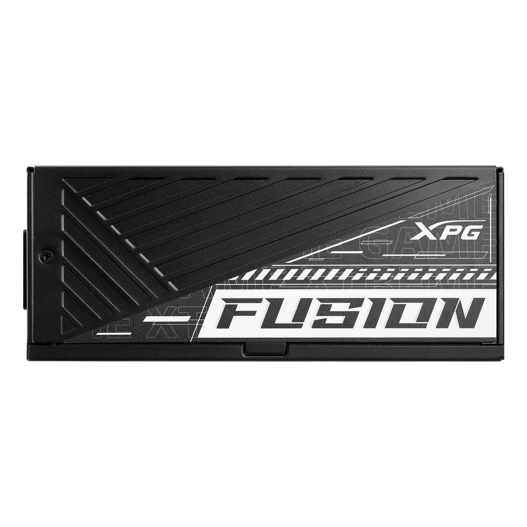 A large main feature product image of ADATA XPG Fusion 1600W Titanium PCIe 5.0 ATX 3.0 Modular PSU