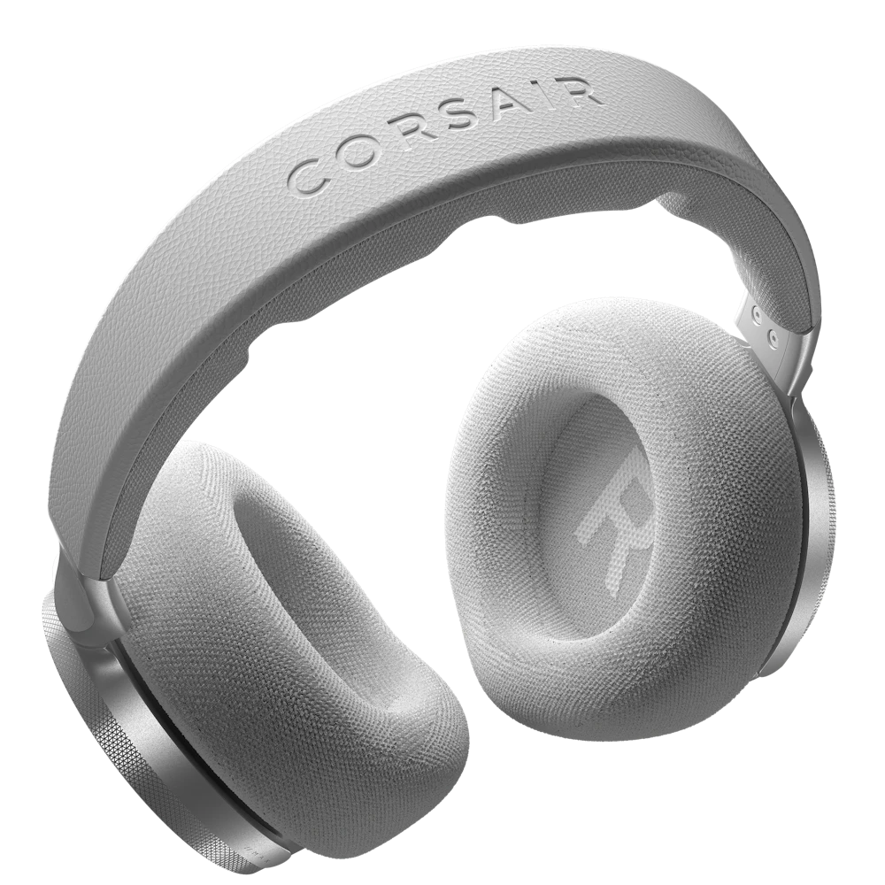 A large main feature product image of Corsair VIRTUOSO MAX WIRELESS Gaming Headset (Silver)