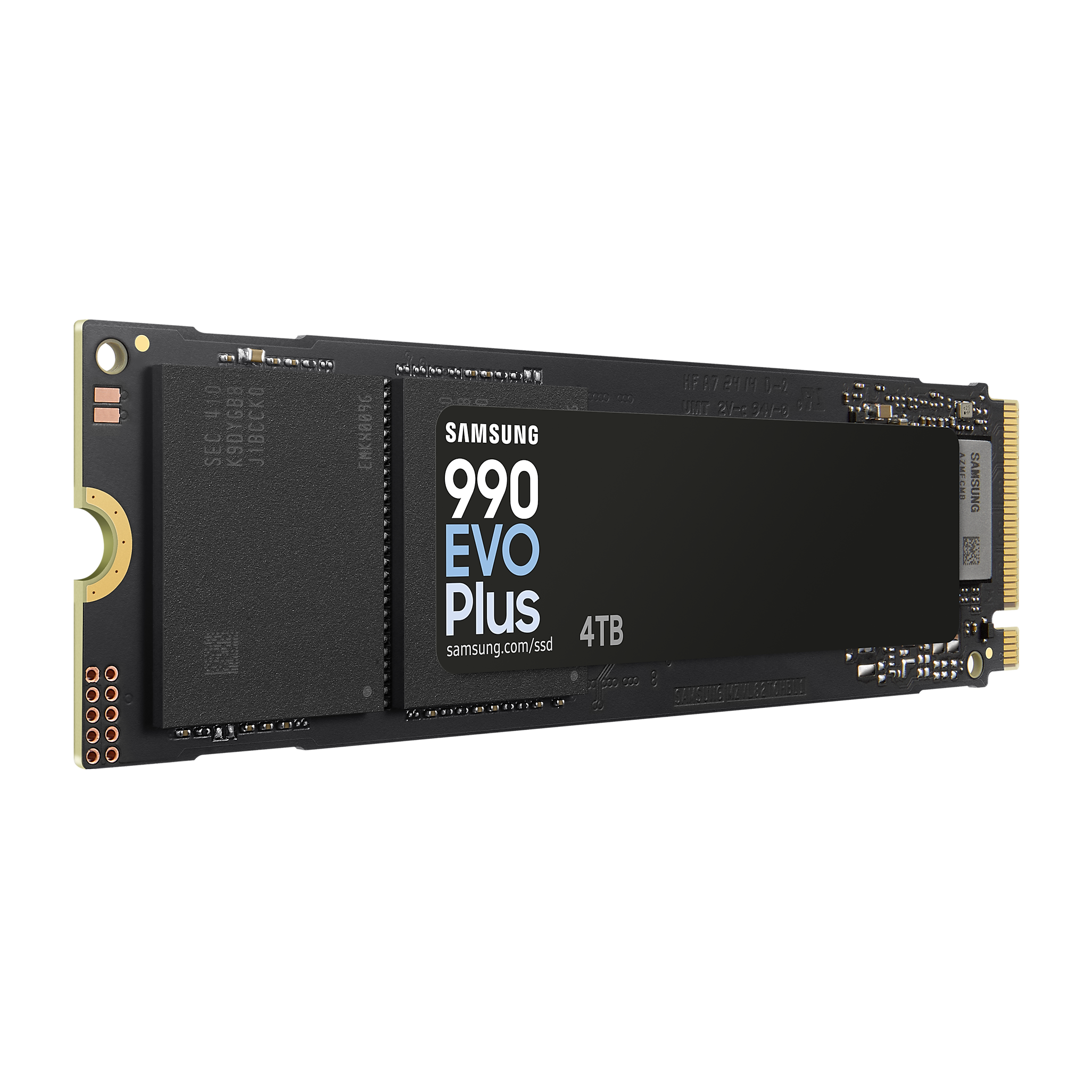 A large main feature product image of Samsung 990 Evo PLUS PCIe Gen5/4 NVMe M.2 SSD - 4TB
