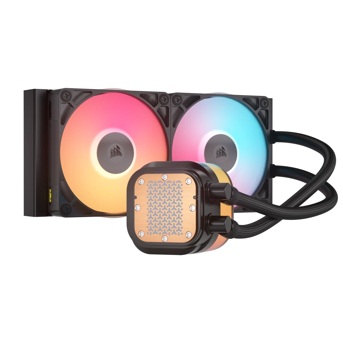 A large main feature product image of Corsair iCUE LINK TITAN 240 RX LCD - 240mm AIO Liquid CPU Cooler (Black)