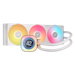 A product image of Corsair iCUE LINK TITAN 360 RX LCD - 360mm AIO Liquid CPU Cooler (White)