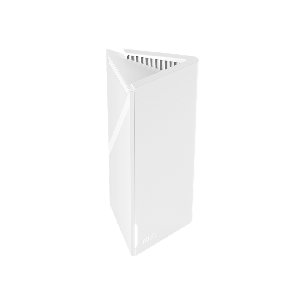 A large main feature product image of MSI Roamii BE Lite Dual Band WiFi 7 Mesh System - 1 Pack